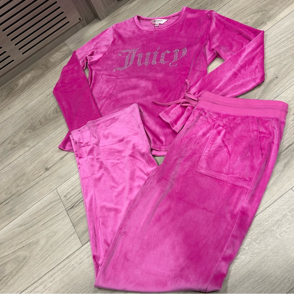 Juicy Couture Velour Pink Pajama Set